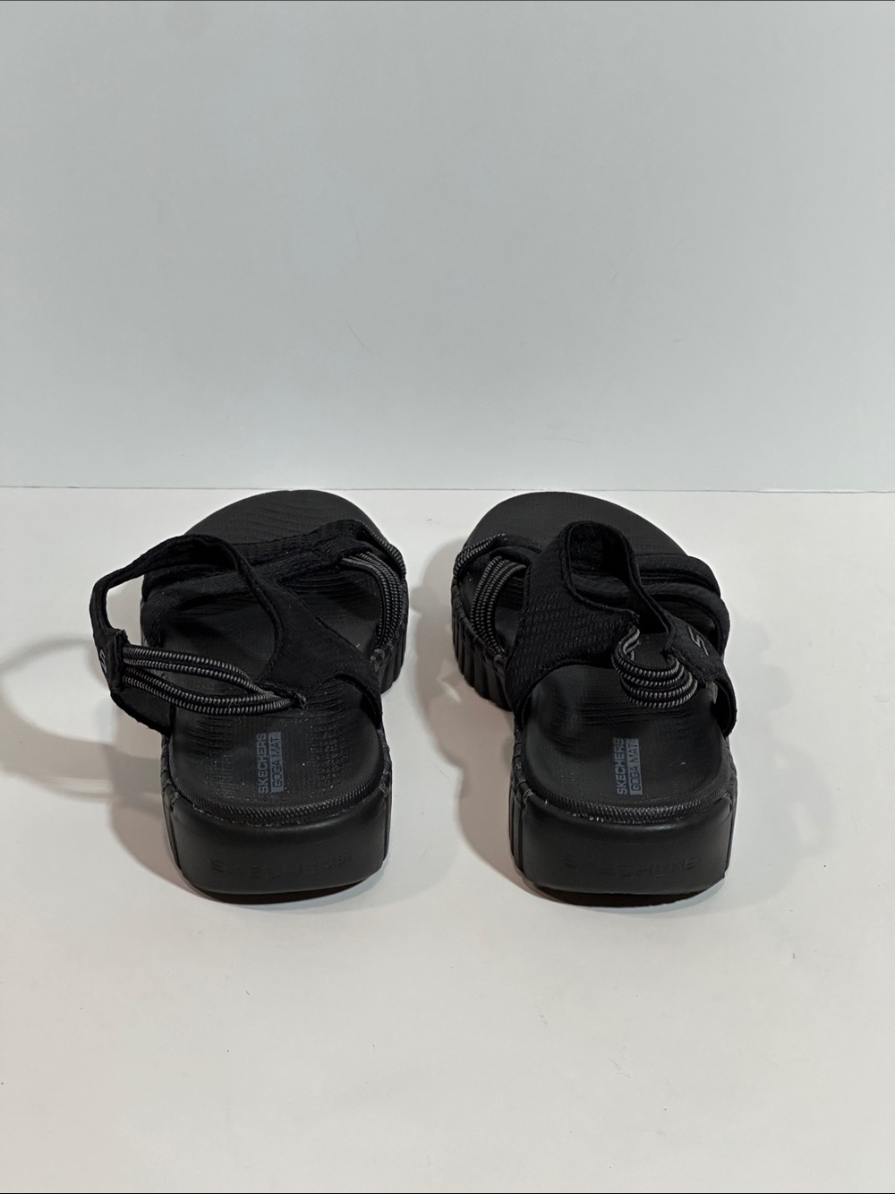 Skechers GO WALK On-The-Go Black Strappy Athletic Sandals - Picture 5 of 6